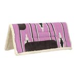 Tough 1 Pony Square Saddle Pad, Pink/Black/Cream, 26 x 26