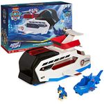 PAW Patrol Aqua Pups Whale Patroller Team Vehicle with Chase Action Figure, Toy Car and Vehicle Launcher, Kids Toys for Ages 3 and up