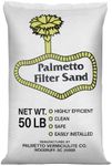 Palmetto Swimming Pool Filter Sand, 50 lb Bag – Natural Silica for Residential & Commercial Filtration Pump Systems – Screens Leaves, Oils, Dust & Hair for Clean and Clear Water
