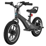 Gotrax V14 Kids Electric Balance Bike, 14" Pneumatic Tire, Max 25Km Range and 19Km/h Power by 250W Motor, Soft Adjustable Seat & Aluminum Alloy Frame Electric Motorcycle for Age 5-8 Years Old