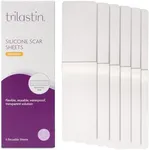 TriLASTIN Silicone Scar Sheets (6 count), Silicone Scar Tape, Medical Grade Surgical Tape, Keloid Bump Removal