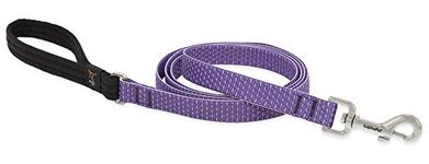 Eco by Lupine 3/4-Inch Recycled fibre Padded Handle Leash 4-feet for Small Dogs (Lilac)