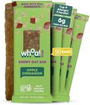 Whoa! Dough Top 9 Allergen Free Chewy Oat Bars - Apple Cinnamon | (90) 1.41 oz Individually Wrapped Bars | 5-6g Fiber, Non-GMO, Allergen Friendly, Gluten-Free & Plant-Based Granola Oat Bars