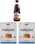 Cracker Barrel Pancake Mix Set! Includes Pancake Syrup and 2 Pancake Mix! Pure Natural Syrup & Buttermilk Pancake Mix! Delicious and Tasty Breakfast! Choose Your Set! (Pancake Mix & Syrup)