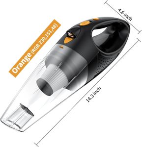 Powools Cordless Handheld Vacuum – Portable, Orange