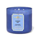 Bath & Body Works, White Barn 3-Wick Candle w/Essential Oils - 14.5 oz - New Core Scents! (Laundry Day)