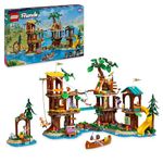 LEGO Friends Adventure Camp Tree House Camping Playset Toy for 8 Plus Year Old Girls and Boys, Building Set, 5 Mini-Dolls and 5 Animal Figures, Birthday Gift Idea for Kids 42631