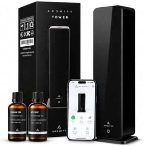 Aromify Tower Waterless Diffuser, 3500 Sq Ft Coverage, Essential Oil Diffuser with Bluetooth & App Control, Quiet & Silent Operation, Cold Air Aromatherapy Scent Diffuser for Home, Office & Spa