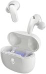 Skullcandy Rail ANC Wireless Earbuds, Bluetooth Headphones, Active Noise Cancelling, Up to 38 Hours Battery, Microphone for iPhone Android, Customizable via App - Bone