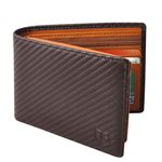 BIAL Mens Wallet, RFID Blocking Wallet, Wallets Mens, Bifold Wallet, Flip Wallet, Wallets for Men, Slim Bifold Wallet, 2 ID Window Wallet, Superfine Fiber PU Synthetic Leather