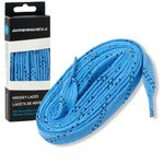 Winnwell Non Waxed Hockey Skate Laces - Ice Hockey & Roller Blade Skates Laces, Multiple Lace (Columbia Blue/Navy, 84")