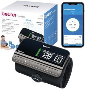 Beurer BM 81 easyLock Upper Arm Blood Pressure Monitor, clinically validated, cuff with simple twist lock, no tubes or cables, gentle and fast measurement, with app connection