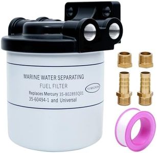AUIVERED 802893Q01 Fuel Water Separator Kit - 18-7983-1 Filters - Compatible with Mercury Mercury 35-807172 35-60494-1 18-7944 Marine 35-55501 35-57250 35-806771 35-802893T 35-802893Q ABB-FUELF-IL-TR
