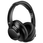 TUINYO Wireless Headphones - Noise Cancelling Over Ear Bluetooth Headphones with 60H Playtime, Deep Bass Hi-Fi Stereo Sound & Comfortable Earpads for Travel, Home and Office-black