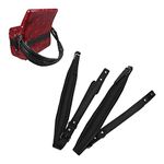 Black Accordion Straps, Leather Soft PU Accordion Straps, Adjustable Accordion Shoulder Belt, Musical Instrument Accessories, for Most Accordions with 16-120 Bass (Black)