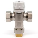 Bastion 22mm Heatguard UFH Blending Valve for Lowering The Water Temperature Required with Water Based Underfloor Heating Systems Thermostatic Mixing Valve for Domestic Hot Water.