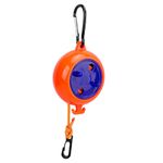 Storite Portable Travel Clothesline Cord, 10 M Elastic Adjustable Retractable Line - Ideal for Outdoor, Indoor, Camping, and Travel - Orange