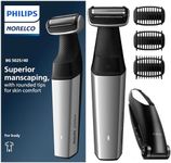 Philips Norelco Bodygroom Series 5000 Showerproof Body & Manscaping Trimmer for Men with Back Attachment, BG5025/40