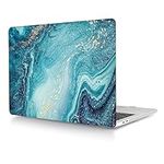 Laptop Cover Case Compatible with MacBook Pro 13 Inch Model A1502 A1425 with Retina Display Released in 2015 2014 2013 2012, 3D Painted Plastic Protective Hard Shell Case, Blue Marble