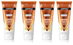 Eveline Cosmetics Slim Extreme 4D Professional Intensive Fat Burning Cream for Weight Loss, Firming Body Cream, Firms Abdomen, Slim Thighs