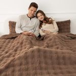 VELLUBAM Faux Rabbit Fur Bubble Ele