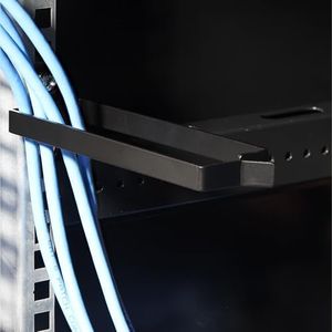 kwmobile Lot 10 Anneaux de Guidage - Support pour Panneau de Rangement pour câbles - 14 x 4,44 x 4,44 cm - Fourni avec 20x vis 20x écrou