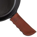 [𝐌𝐚𝐝𝐞 𝐢𝐧 𝐆𝐞𝐨𝐫𝐠𝐢𝐚] - Cast Iron Handle Cover- Extra Thick Leather Heat Resistant Handle Holder for Cast Iron Skillets, Pans