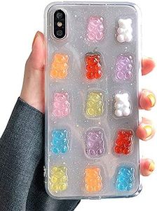 UnnFiko 3D Clear Case Compatible with iPhone 6/ iPhone 6s, Super Cute Cartoon Bears, Funny Creative Soft Protective Case Cover (Bears, iPhone 6 / 6s)