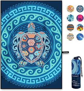 OCOOPA Microfiber Beach Towel Fast Drying, Oversize Sand Free Beach Towel Super Lightweight Towels for Swimming Pool, Camping, Picnic, Yoga Gym Sports