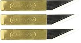 Yoshiharu Hamono 440-042 Penanto Japanese Kiridashi Brass Knife (3-Pack)