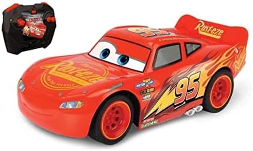 Smoby toys Majorette - Pixar - Cars 3 - Voiture Radio Commandée Flash McQueen - 17cm - Fonction Turbo - 203081005