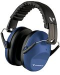 Ear Protection for Shooting - Compact Foldable Portable Hearing Protection Safety Earmuffs for Blocking Sound Reduction - Perfect for Hunting Range Studying Lawn Mowing - Men Women Adults Marine Blue