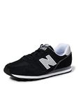 New Balance Men's 373 Core Sneakers, Black Black White Ca2, 8 UK