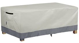 STEECA Patio Coffee Table Cover, Waterproof Rectangular Small Side Table Cover for Outdoor Furniture, 42L x 24W x 18H inch