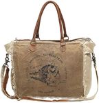 Myra Bags Waynight Express Large Weekender Upcycled Canvas Bag S-0955