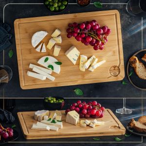 Deer & Oak XL Bamboo Cutting Board – Extra Large Chopping Surface