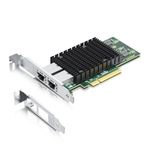 10Gtek 10Gb PCI-E NIC Network Card, Dual Copper RJ45 Port, with Intel X540 Controller, PCI Express Ethernet LAN Adapter Support Windows Server/Windows/Linux/ESX, Compare to Intel X540-T2