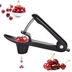 Meegoo Cherry Pitter Tool, Portable Cherry/Olive Remover Stoner with Food-Grade Silicone Cup and Space-Saving Lock Design Heavy-Duty Olive Seed Pitter Tool