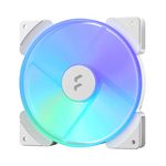 Fractal Design Prisma AL-14 White – 140mm Silent computer Fan - Six addressable RGB LEDs - ARGB - Optimized for Silent Computing and High Airflow - LLS Bearings - TripWire Technology - RGB (1-pack)