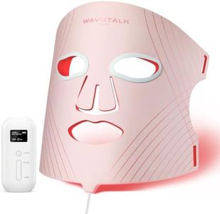 Wavytalk Red Light Therapy Mask for Face, Glow Time LED Face Mask 850nm NIR