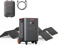 Jackery Solar Generator 5000 Plus Portable Power Station with 2x 500W Solar Panels and Smart Transfer Switch, 5040Wh Power Station, 7200W AC Output Solar Generator for Home Use, Emergency Backup