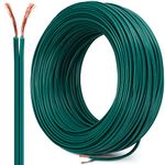 Handepo 492 ft Christmas SPT-1 Electric Wire Green Electrical Wire SPT-1 Commercial Grade Bulk Blank Wire, 7 Amps