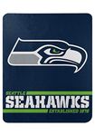 Northwest NFL Seattle Seahawks 50x60 Fleece Split Wide DesignBlanket, Team Colors, One Size