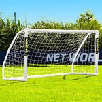 FORZA Match Football Goal [6 Sizes] – Lightweight & Weatherproof PVC Garden Goals | Optional Target Sheets (8ft x 4ft, Without Target Sheet)