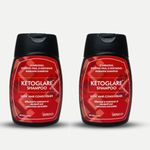 Ketoglare Anti Dandruff Hair Shampoo, Seborrheic Dermatitis and Scalp Psoriasis Shampoo, Reduces Dandruff & Soothes Itchy Scalp |Paraben-Free Formula for Silky, Smooth & Vibrant Hair 100ml (Pack of 2)