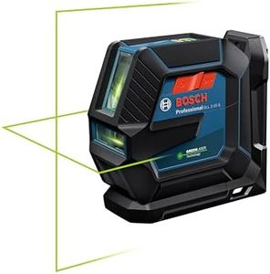 Bosch Professional Laser Level GLL 2-15 G (green laser, interior, LB 10 mount, visible working range: up to 15m, 4x AA battery, in cardboard box)