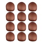 12 Pcs Stocking Wig Caps Nylon Stretchy Wig Caps for Women Lace Front Wigs (Dark Brown)