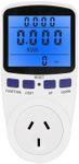 AIMALL Power Meter Energy Consumption Watt Meter Electricity Monitor Equipment 240V with Large LCD Display, Australian Socket, Calculates Cost & Power Efficiency