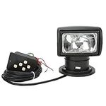 Acouto Remote Control Searchlight 100W 8.3A 360 Degree Rotation Remote Searchlight Waterproof Spotlight Universal for Boat Yacht Truck Car (DC24V)