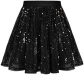 GRACE KARIN Girls Sequin Skirt Elas